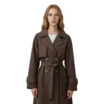 Trencz damski oversize BROWNIE – CHOCOLATE